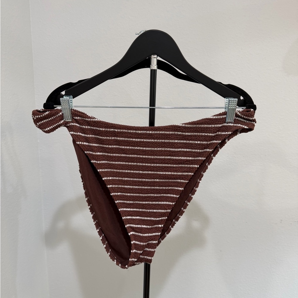 Abercrombie & Fitch Brown and White Striped Kids Bikini Bottom